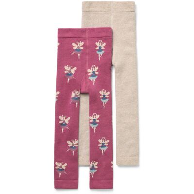 Tchibo - 2 Kinder-Frottee-Thermoleggings - Gr. 110/116 - dunkelrosa Tchibo - 2 Kinder-Frottee-Thermoleggings - Gr. 110/116 - dunkelrosa