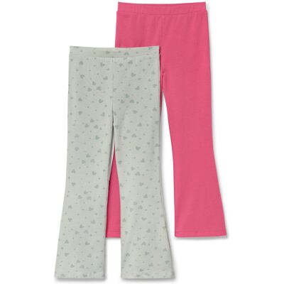Tchibo - 2 Kinder-Flared-Leggings - Gr. 122/128 - grau Tchibo - 2 Kinder-Flared-Leggings - Gr. 122/128 - grau