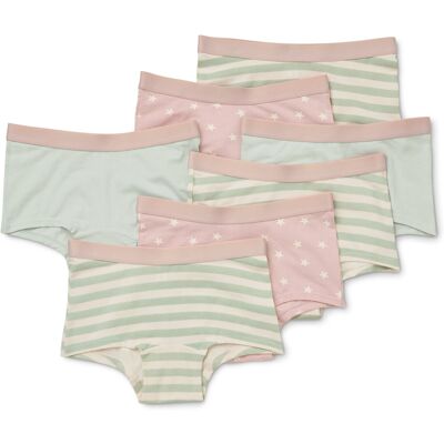 Tchibo - 7 Kinder-Pantys - Gr. 98/104 - mintgrün/print Tchibo - 7 Kinder-Pantys - Gr. 98/104 - mintgrün/print