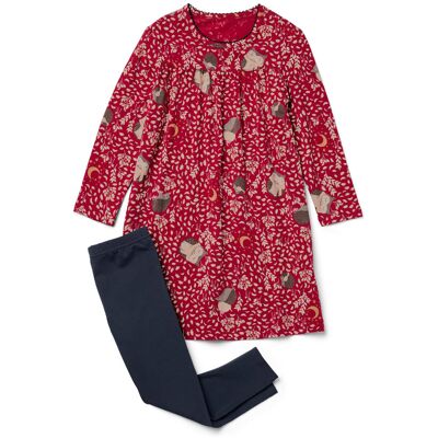 Tchibo - Kinder Nachthemd mit Leggings - Baby - Gr. 98/104 - dunkelblau/print Tchibo - Kinder Nachthemd mit Leggings - Baby - Gr. 98/104 - dunkelblau/print