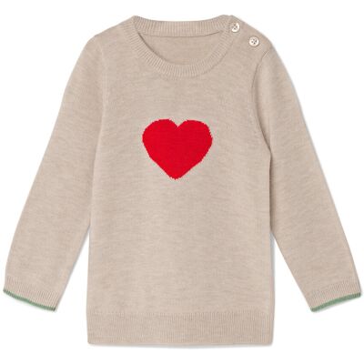 Tchibo - Kinder-Strickpullover mit Wolle - Jungen - Gr. 98/104 - beige Tchibo - Kinder-Strickpullover mit Wolle - Jungen - Gr. 98/104 - beige