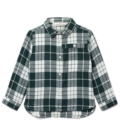 Tchibo - Kinder-Flanell-Hemd - Baby - Gr. 98/104 - dunkelgrün/kariert Tchibo - Kinder-Flanell-Hemd - Baby - Gr. 98/104 - dunkelgrün/kariert