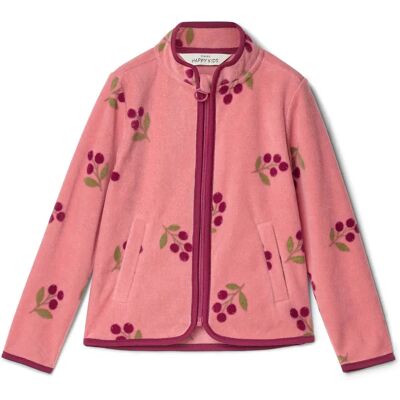 Tchibo - Kinder-Fleecejacke - Damen - Gr. 122/128 - dunkelrosa/print Tchibo - Kinder-Fleecejacke - Damen - Gr. 122/128 - dunkelrosa/print