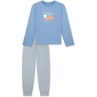Schiesser Kinder-Pyjama - Baby - Gr. 98 - blau/print Schiesser Kinder-Pyjama - Baby - Gr. 98 - blau/print