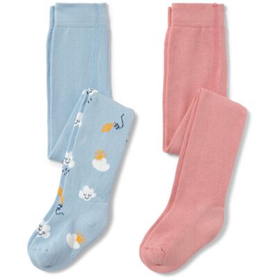 Tchibo - 2 Kleinkind-Strumpfhosen - Baby - Gr. 98/104 - hellblau Tchibo - 2 Kleinkind-Strumpfhosen - Baby - Gr. 98/104 - hellblau