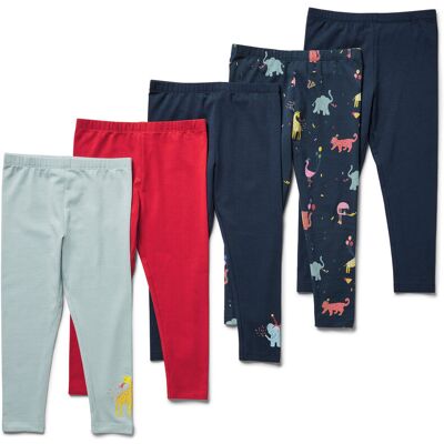 Tchibo - 5 Kinder-Leggings - Jungen - Gr. 134/140 - blau/print Tchibo - 5 Kinder-Leggings - Jungen - Gr. 134/140 - blau/print