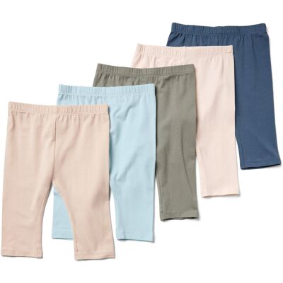 Tchibo - 5 Kinder-3/4-Leggings - Baby - Gr. 74/80 - hellblau Tchibo - 5 Kinder-3/4-Leggings - Baby - Gr. 74/80 - hellblau