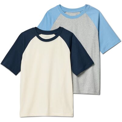 Tchibo - 2 Kinder-T-Shirts mit Raglanärmeln - Jungen - Gr. 158/164 - dunkelblau Tchibo - 2 Kinder-T-Shirts mit Raglanärmeln - Jungen - Gr. 158/164 - dunkelblau