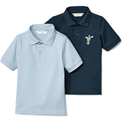 Tchibo - 2 Kinder-Poloshirts aus Baumwoll-Piqué - Jungen - Gr. 110/116 - hellblau Tchibo - 2 Kinder-Poloshirts aus Baumwoll-Piqué - Jungen - Gr. 110/116 - hellblau