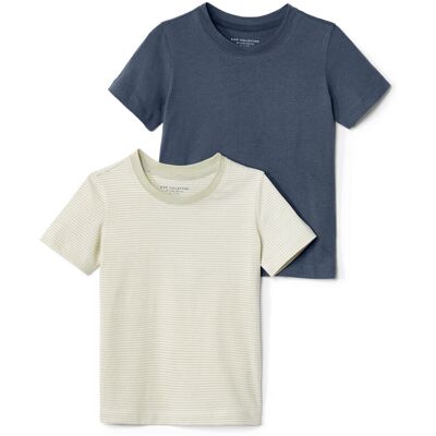 Tchibo - 2 Kinder-T-Shirts - Baby - Gr. 86/92 - weiss/print Tchibo - 2 Kinder-T-Shirts - Baby - Gr. 86/92 - weiss/print