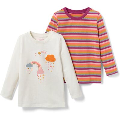 Tchibo - 2 Kinder-Langarmshirts - Jungen - Gr. 110/116 - creme Tchibo - 2 Kinder-Langarmshirts - Jungen - Gr. 110/116 - creme