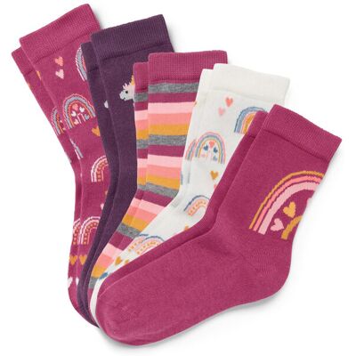 Tchibo - 5 Paar Socken - Jungen - Gr. 27-30 - dunkellila Tchibo - 5 Paar Socken - Jungen - Gr. 27-30 - dunkellila