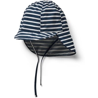 Tchibo - Kinder-Sonnenmütze mit UV-Schutzfaktor 80 - Jungen - Gr. 45-48 - weiss/gestreift Tchibo - Kinder-Sonnenmütze mit UV-Schutzfaktor 80 - Jungen - Gr. 45-48 - weiss/gestreift