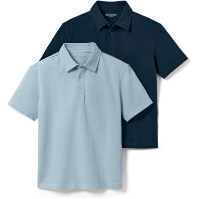 Tchibo - 2 Kinder-Poloshirts - Jungen - Gr. 134/140 - dunkelblau Tchibo - 2 Kinder-Poloshirts - Jungen - Gr. 134/140 - dunkelblau