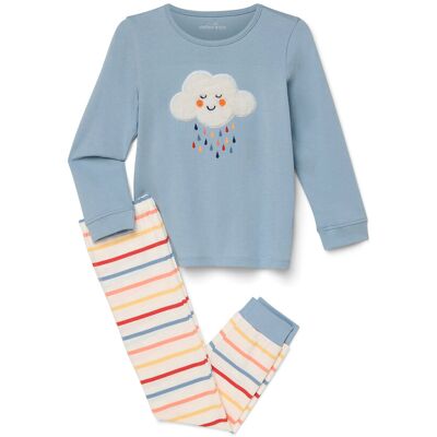 Tchibo - Kinder-Pyjama - Gr. 110/116 - hellblau/print Tchibo - Kinder-Pyjama - Gr. 110/116 - hellblau/print