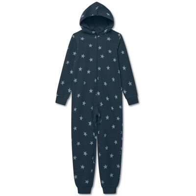 Tchibo - Kinder-Sweat-Overall - Gr. 122/128 - dunkelblau/print Tchibo - Kinder-Sweat-Overall - Gr. 122/128 - dunkelblau/print