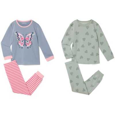 Tchibo - 2 Kinder-Pyjamas - Baby - Gr. 86/92 - hellblau/print Tchibo - 2 Kinder-Pyjamas - Baby - Gr. 86/92 - hellblau/print