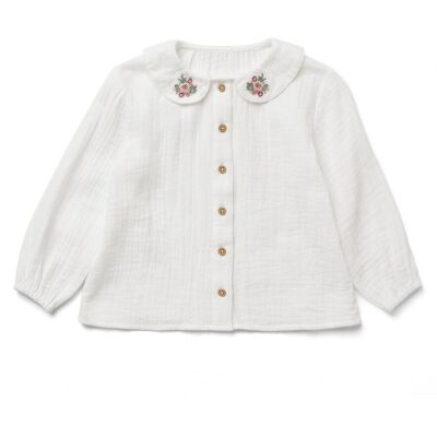 Tchibo - Kinder-Musselin-Bluse - Jungen - Gr. 122/128 - weiss Tchibo - Kinder-Musselin-Bluse - Jungen - Gr. 122/128 - weiss