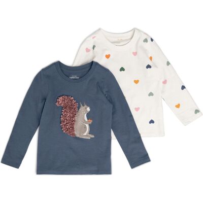 Tchibo - 2 Kinder Langarmshirts - Baby - Gr. 62/68 - dunkelblau Tchibo - 2 Kinder Langarmshirts - Baby - Gr. 62/68 - dunkelblau