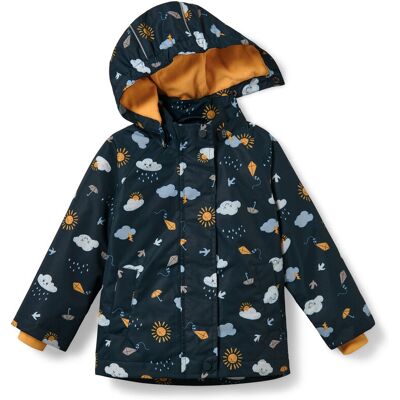 Tchibo - Kleinkind-Thermo-Regenjacke - Baby - Gr. 86/92 - dunkelblau/print Tchibo - Kleinkind-Thermo-Regenjacke - Baby - Gr. 86/92 - dunkelblau/print