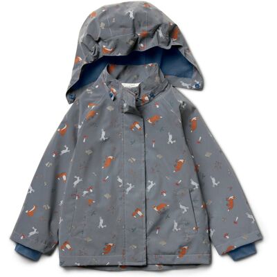 Tchibo - Kinder-Thermo-Regenjacke mit reflektierenden Elementen - Baby - Gr. 86/92 - silber/print Tchibo - Kinder-Thermo-Regenjacke mit reflektierenden Elementen - Baby - Gr. 86/92 - silber/print