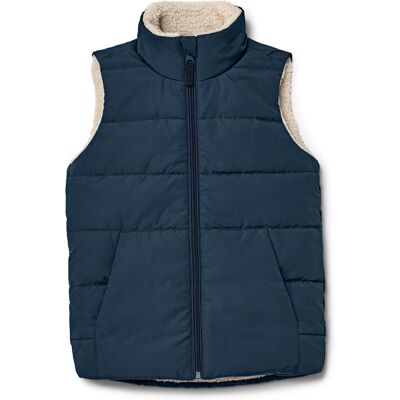 Tchibo - Kinder-Teddyplüsch-Steppweste - Jungen - Gr. 158/164 - blau Tchibo - Kinder-Teddyplüsch-Steppweste - Jungen - Gr. 158/164 - blau