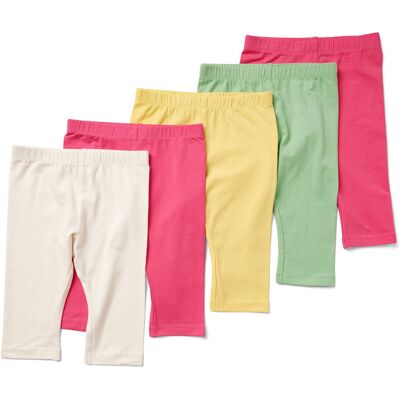 Tchibo - 5 Kinder-3/4-Leggings - Baby - Gr. 50/56 - grün Tchibo - 5 Kinder-3/4-Leggings - Baby - Gr. 50/56 - grün