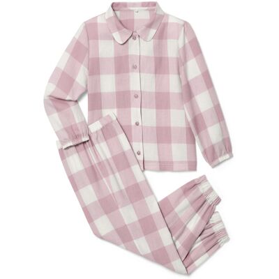 Tchibo - Kinder-Flanell-Pyjama - Baby - Gr. 98/104 - hellrosa/kariert Tchibo - Kinder-Flanell-Pyjama - Baby - Gr. 98/104 - hellrosa/kariert