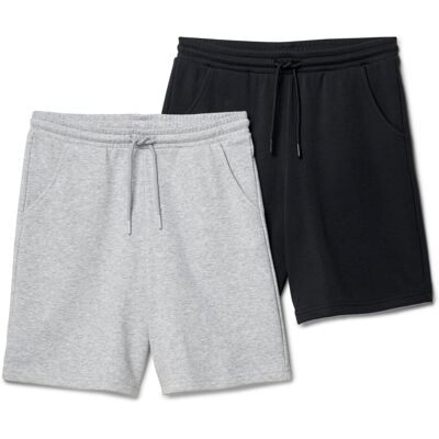 Tchibo - 2 Kinder-Sweatshorts - Jungen - Gr. 134/140 - schwarz Tchibo - 2 Kinder-Sweatshorts - Jungen - Gr. 134/140 - schwarz