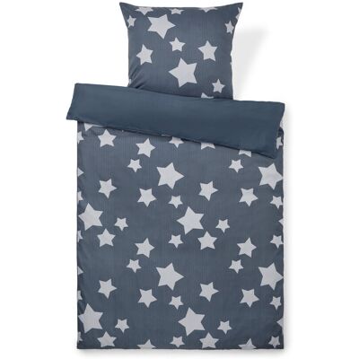 Tchibo - Kinder-Microfaser-Flanell-Bettwäsche - blau Tchibo - Kinder-Microfaser-Flanell-Bettwäsche - blau