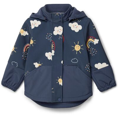 Tchibo - Kinder-Softshelljacke - Gr. 122/128 - dunkelblau/print Tchibo - Kinder-Softshelljacke - Gr. 122/128 - dunkelblau/print