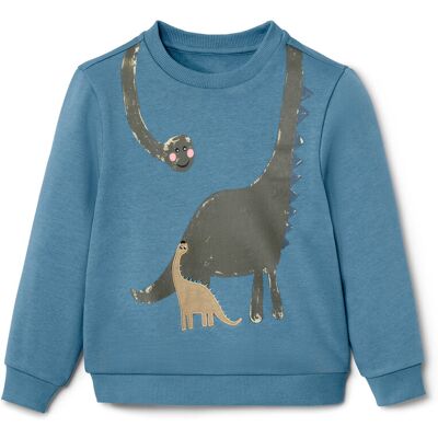 Tchibo - Kinder-Sweater mit Dino-Applikation - Jungen - Gr. 98/104 - blau Tchibo - Kinder-Sweater mit Dino-Applikation - Jungen - Gr. 98/104 - blau