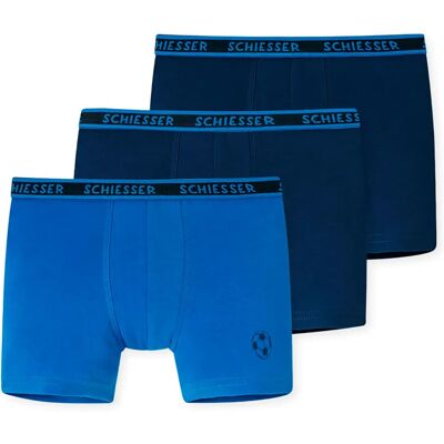 3 Schiesser Kinder-Slipboxer - Kinder - Gr. 104 - dunkelblau 3 Schiesser Kinder-Slipboxer - Kinder - Gr. 104 - dunkelblau