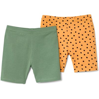 Tchibo - 2 Kinder-Radler-Leggings - Jungen - Gr. 134/140 - schwarz/gepunktet Tchibo - 2 Kinder-Radler-Leggings - Jungen - Gr. 134/140 - schwarz/gepunktet