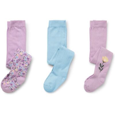 Tchibo - 3 Kinder-Strumpfhosen - Jungen - Gr. 110/116 - blau/geblümt Tchibo - 3 Kinder-Strumpfhosen - Jungen - Gr. 110/116 - blau/geblümt