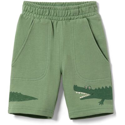 Tchibo - Kinder-Sweatshorts - Jungen - Gr. 122/128 - grün/print Tchibo - Kinder-Sweatshorts - Jungen - Gr. 122/128 - grün/print