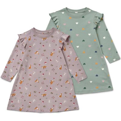 Tchibo - 2 Kinder-Nachthemden - Jungen - Gr. 110/116 - rosa Tchibo - 2 Kinder-Nachthemden - Jungen - Gr. 110/116 - rosa