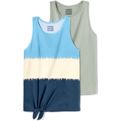 Tchibo - 2 Tops - Jungen - Gr. 146/152 - hellblau Tchibo - 2 Tops - Jungen - Gr. 146/152 - hellblau