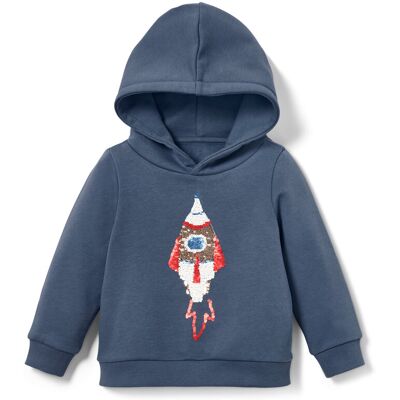 Tchibo - Kinder-Sweatshirt mit Wendepailletten oder Print - Baby - Gr. 86/92 - blau Tchibo - Kinder-Sweatshirt mit Wendepailletten oder Print - Baby - Gr. 86/92 - blau