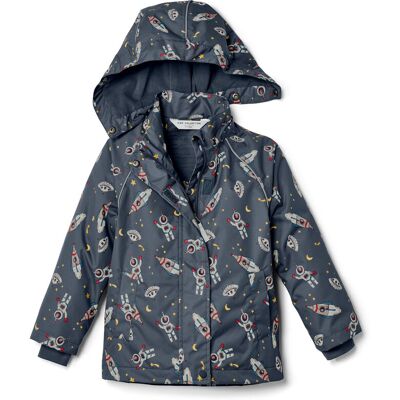 Tchibo - Kinder-Thermo-Regenjacke - Baby - Gr. 98/104 - dunkelblau/print Tchibo - Kinder-Thermo-Regenjacke - Baby - Gr. 98/104 - dunkelblau/print