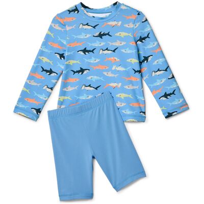 Tchibo - Kinder-Kombi mit UV-Schutzfaktor 50+ - Baby - Gr. 74/80 - blau/print Tchibo - Kinder-Kombi mit UV-Schutzfaktor 50+ - Baby - Gr. 74/80 - blau/print