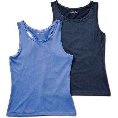 Tchibo - 2 Kinder-Sport-Tops - Jungen - Gr. 134/140 - dunkelblau Tchibo - 2 Kinder-Sport-Tops - Jungen - Gr. 134/140 - dunkelblau
