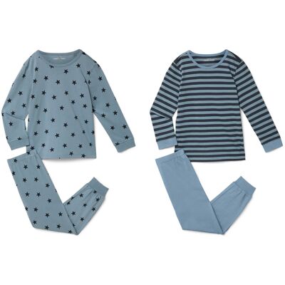Tchibo - 2 Kinder-Pyjamas - Baby - Gr. 86/92 - dunkelblau/print Tchibo - 2 Kinder-Pyjamas - Baby - Gr. 86/92 - dunkelblau/print
