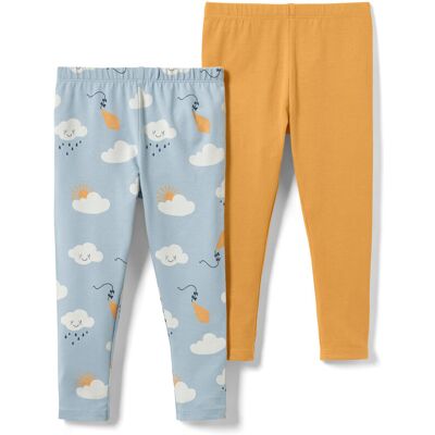 Tchibo - 2 Kleinkinder-Leggings - Jungen - Gr. 110/116 - hellblau Tchibo - 2 Kleinkinder-Leggings - Jungen - Gr. 110/116 - hellblau