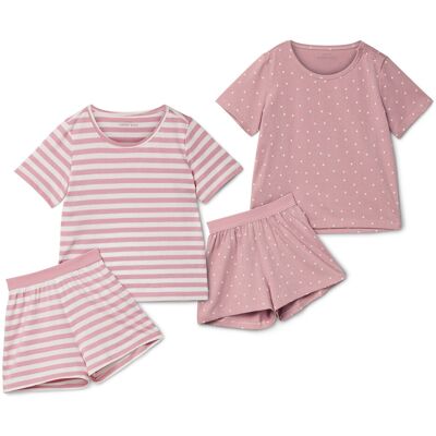 Tchibo - 2 kurze Kinder-Pyjamas - Baby - Gr. 86/92 - weiss/print Tchibo - 2 kurze Kinder-Pyjamas - Baby - Gr. 86/92 - weiss/print
