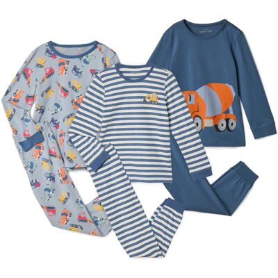 Tchibo - 3 Kinder-Pyjamas - Baby - Gr. 86/92 - blau Tchibo - 3 Kinder-Pyjamas - Baby - Gr. 86/92 - blau