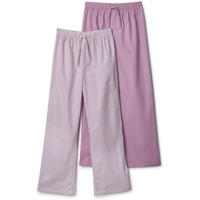 Tchibo - 2 Kinder-Pyjamahosen - Gr. 170/176 - hellgrau Tchibo - 2 Kinder-Pyjamahosen - Gr. 170/176 - hellgrau