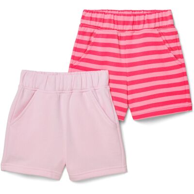 Tchibo - 2 Kinder-Sweatshorts - Baby - Gr. 98/104 - pink Tchibo - 2 Kinder-Sweatshorts - Baby - Gr. 98/104 - pink