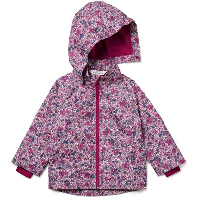 Tchibo - Kinder-Thermo-Regenjacke mit Fleecefutter - Baby - Gr. 98/104 - rosa/geblümt Tchibo - Kinder-Thermo-Regenjacke mit Fleecefutter - Baby - Gr. 98/104 - rosa/geblümt