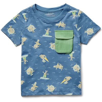 Tchibo - Kinder-T-Shirt - Jungen - Gr. 110/116 - blau Tchibo - Kinder-T-Shirt - Jungen - Gr. 110/116 - blau